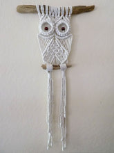 Load image into Gallery viewer, Macrame Owl Dark Wood
