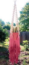 Load image into Gallery viewer, Large Macrame Fringe Plant Hanger
